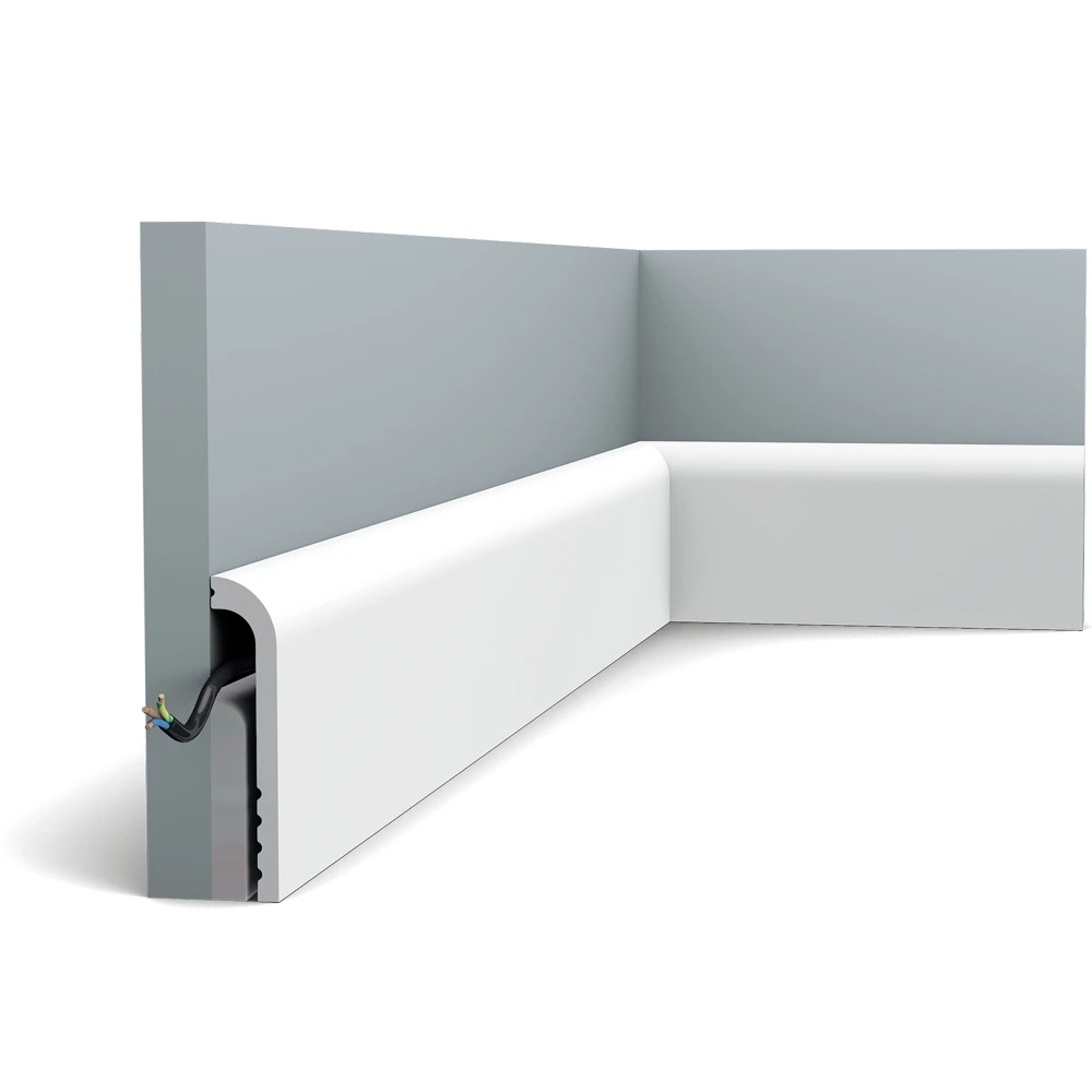 Плинтус Orac Decor (2000x120x25) Белый SX185 Cascade